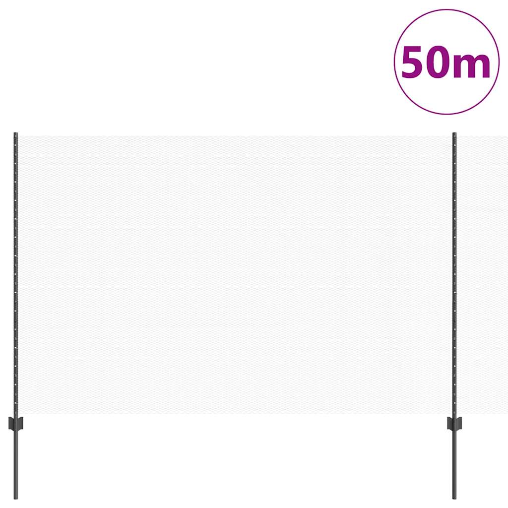 Zavarena žičana ograda 50 x 1,5 m (Š x V) Čelik premazan PVC-om