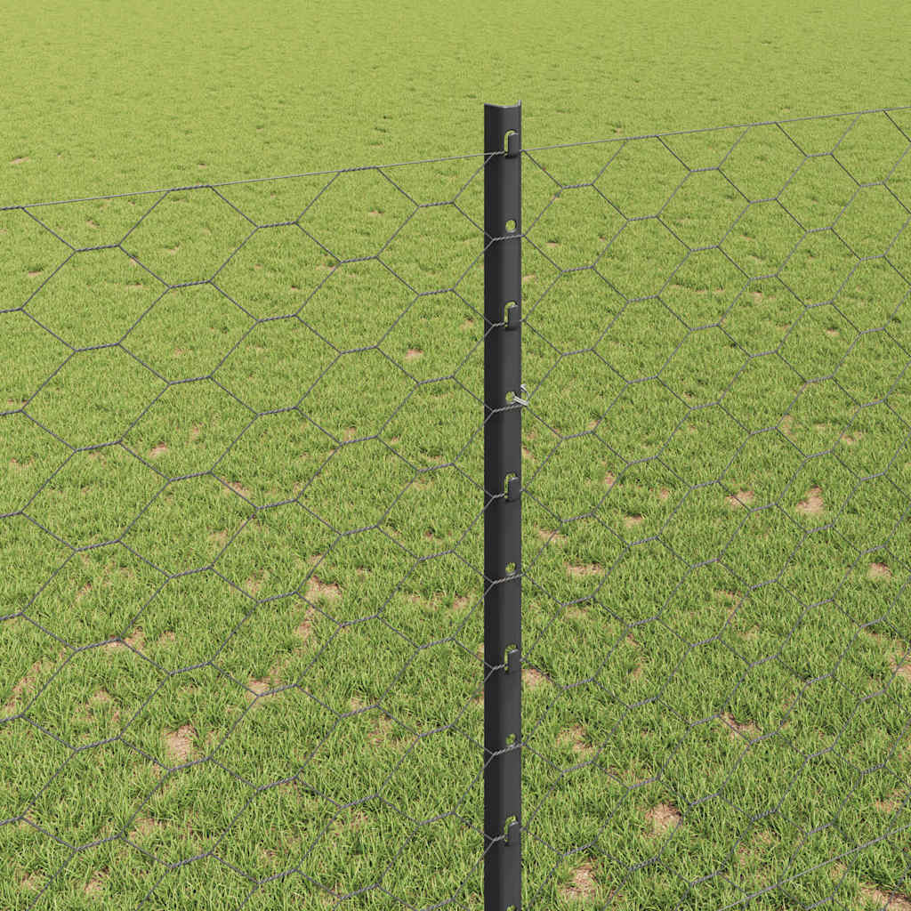 Zavarena žičana ograda 50 x 1,5 m (Š x V) Čelik premazan PVC-om