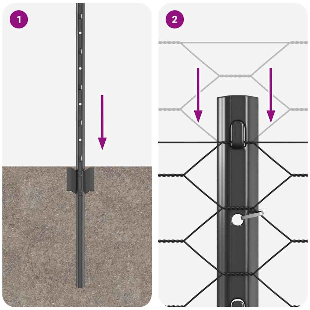 Zavarena žičana ograda 100 x 0,8 m (Š x V)