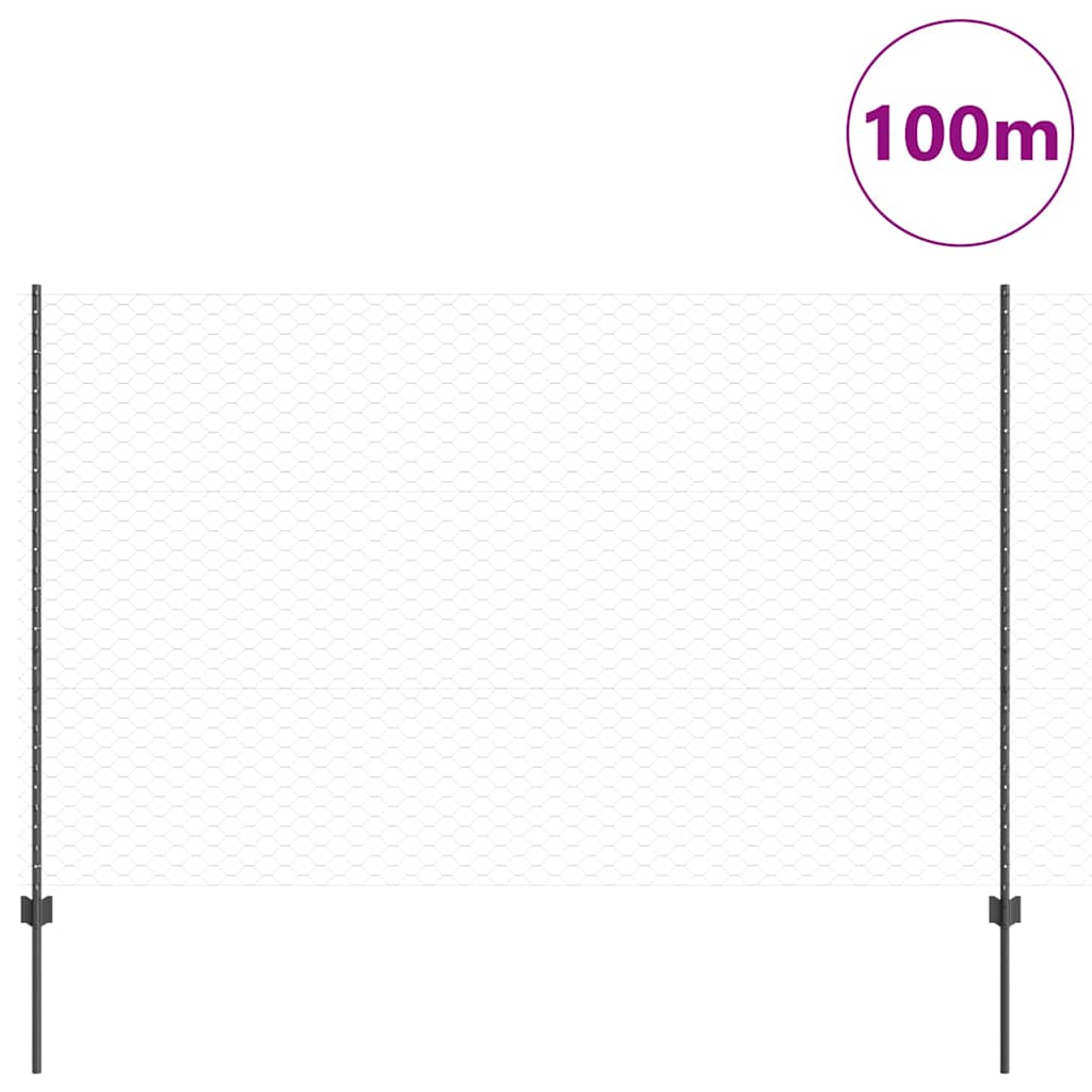 Zavarena žičana ograda 100 x 1,5 m (Š x V)