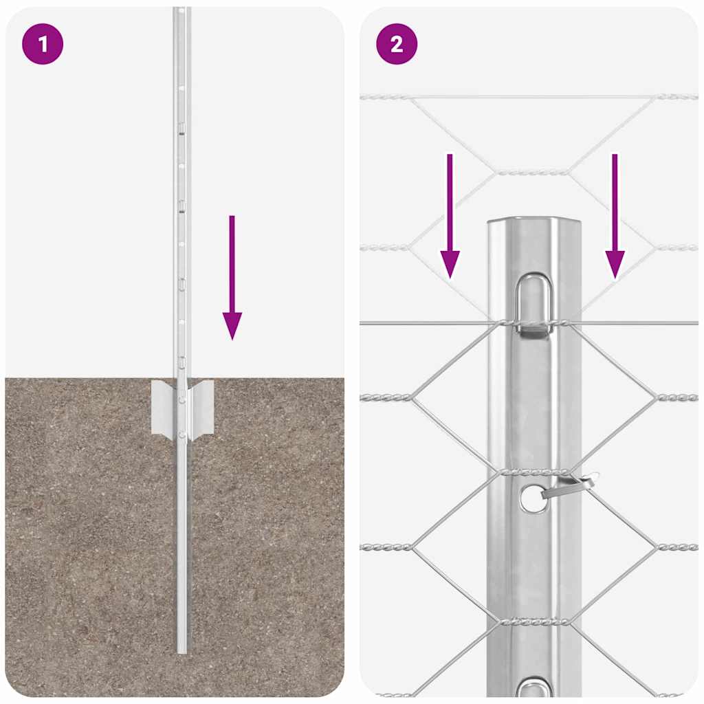 Zavarena žičana ograda 10 x 0,6 m (Š x V) Vruće pocinčani čelik