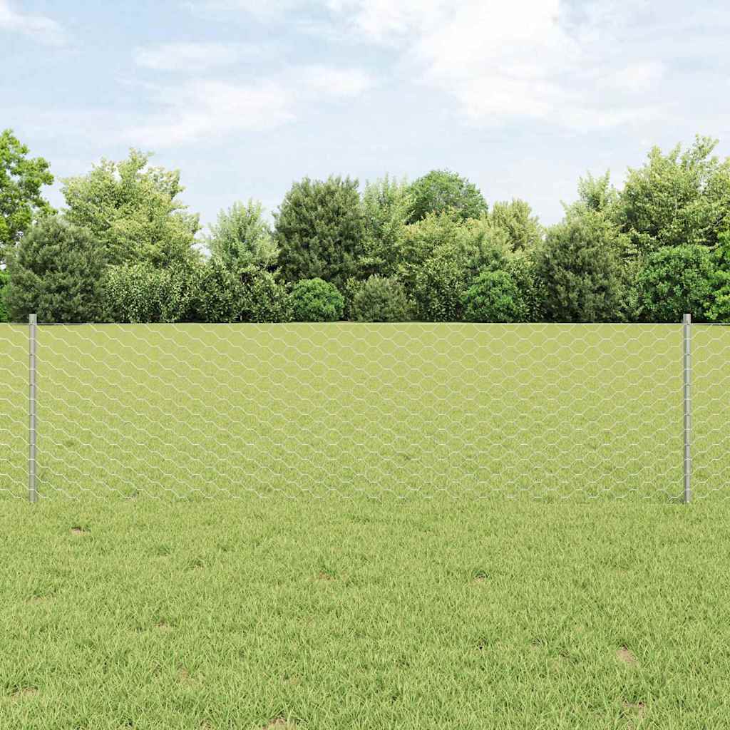 Zavarena žičana ograda 25 x 0,6 m (Š x V) Vruće pocinčani čelik