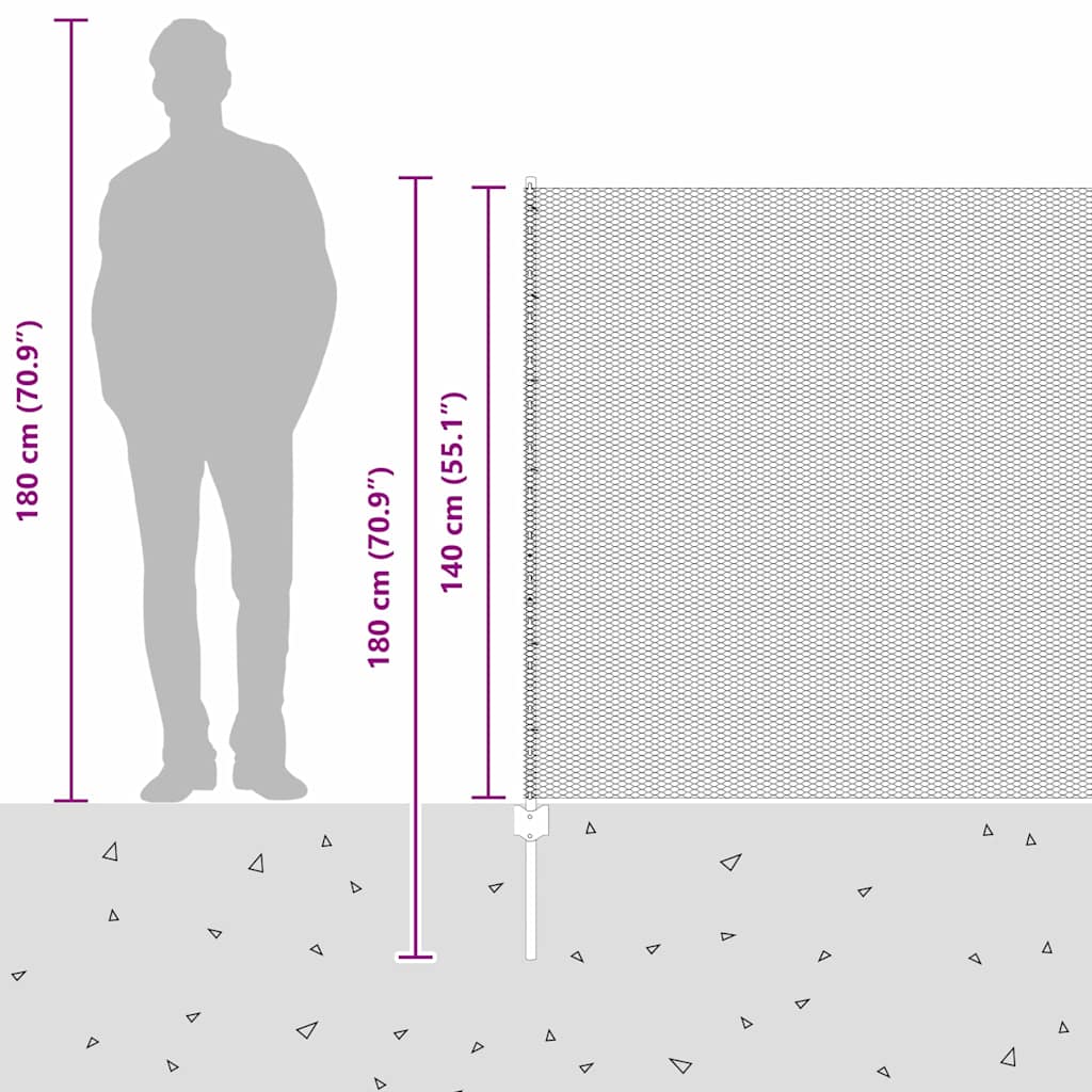 Zavarena žičana ograda 50 x 1,4 m (Š x V) Vruće pocinčani čelik