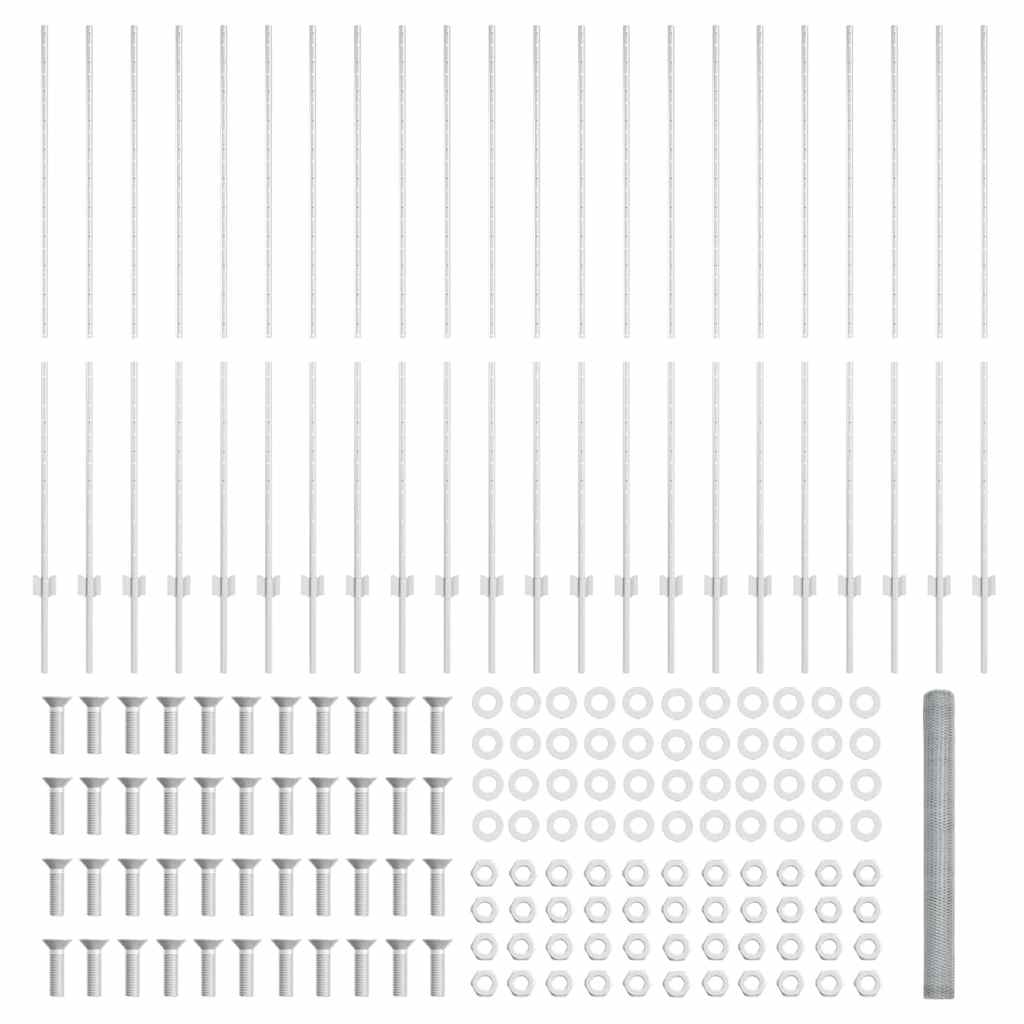 Zavarena žičana ograda 50 x 1,6 m (Š x V) Vruće pocinčani čelik