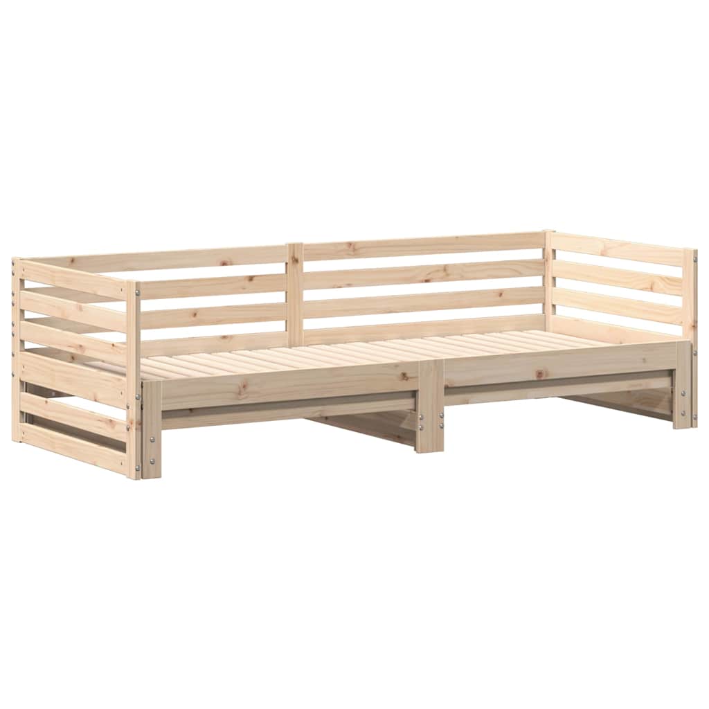 Dnevni krevet s pomoćnim ležajem bez madraca 80x200 cm
