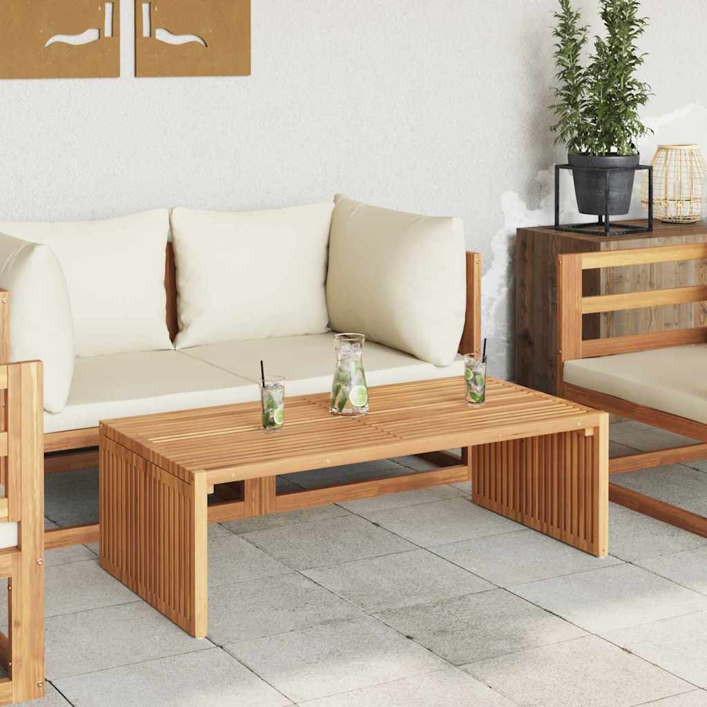 Vrtni bočni stol Smeđa 110 x 55 x 35,5 cm Čvrsto teak drvo