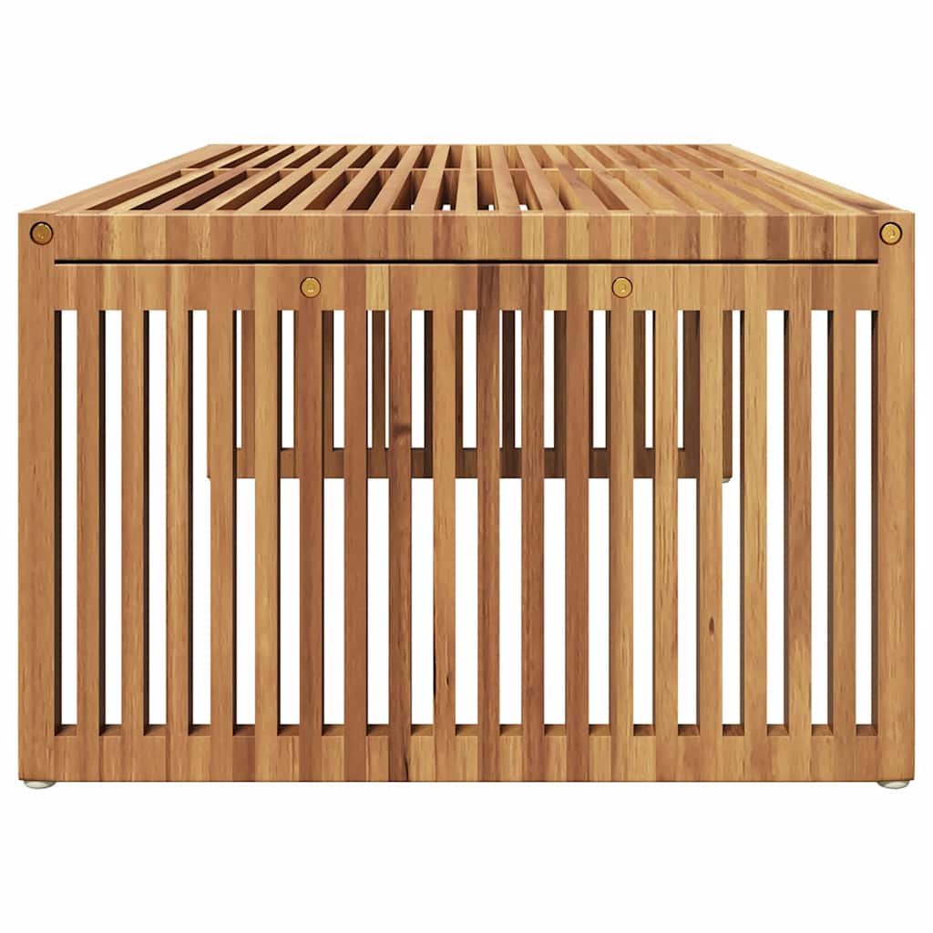 Vrtni bočni stol Smeđa 110 x 55 x 35,5 cm Čvrsto teak drvo