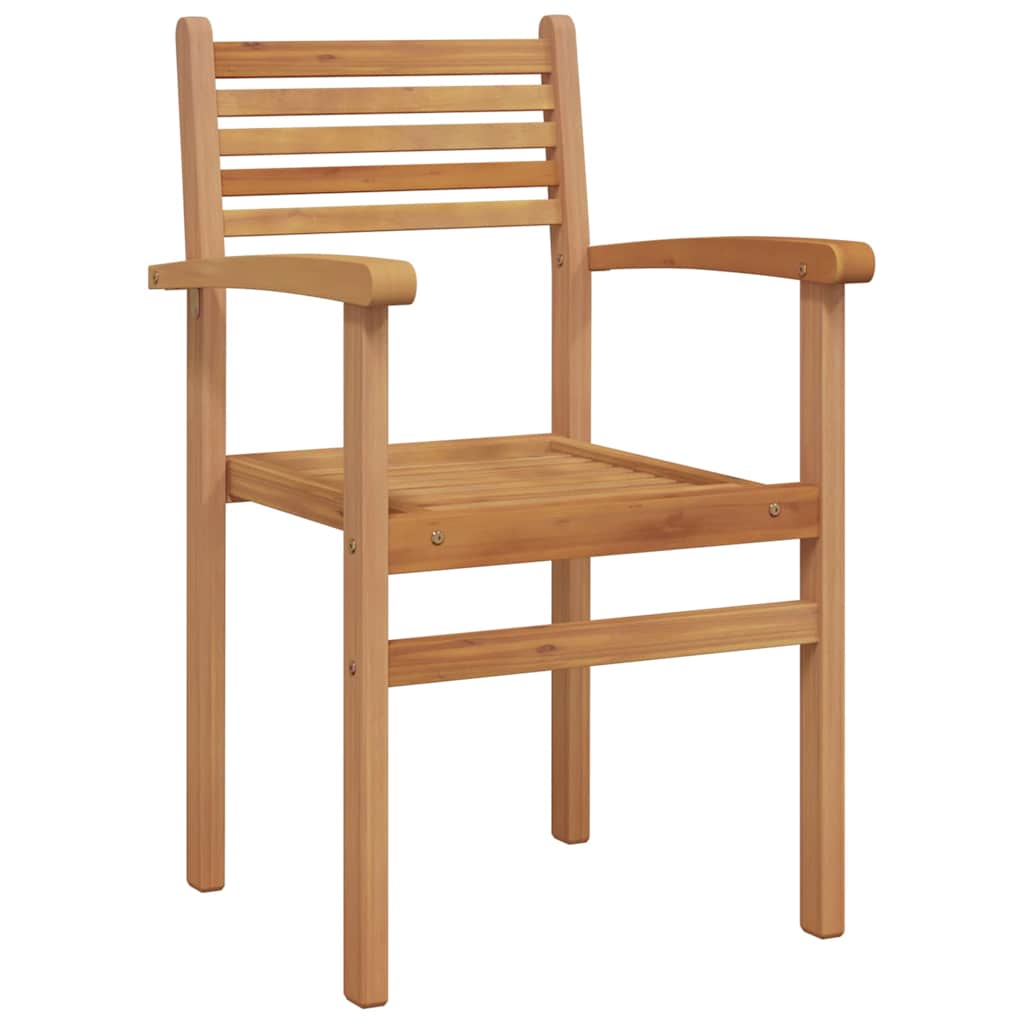 Stolica 2 pcs Smeđa 56 x 55 x 90.5 cm Čvrsto teak drvo