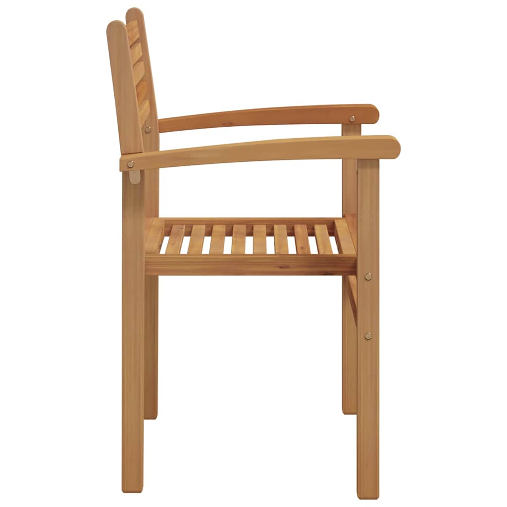 Stolica 2 pcs Smeđa 56 x 55 x 90.5 cm Čvrsto teak drvo