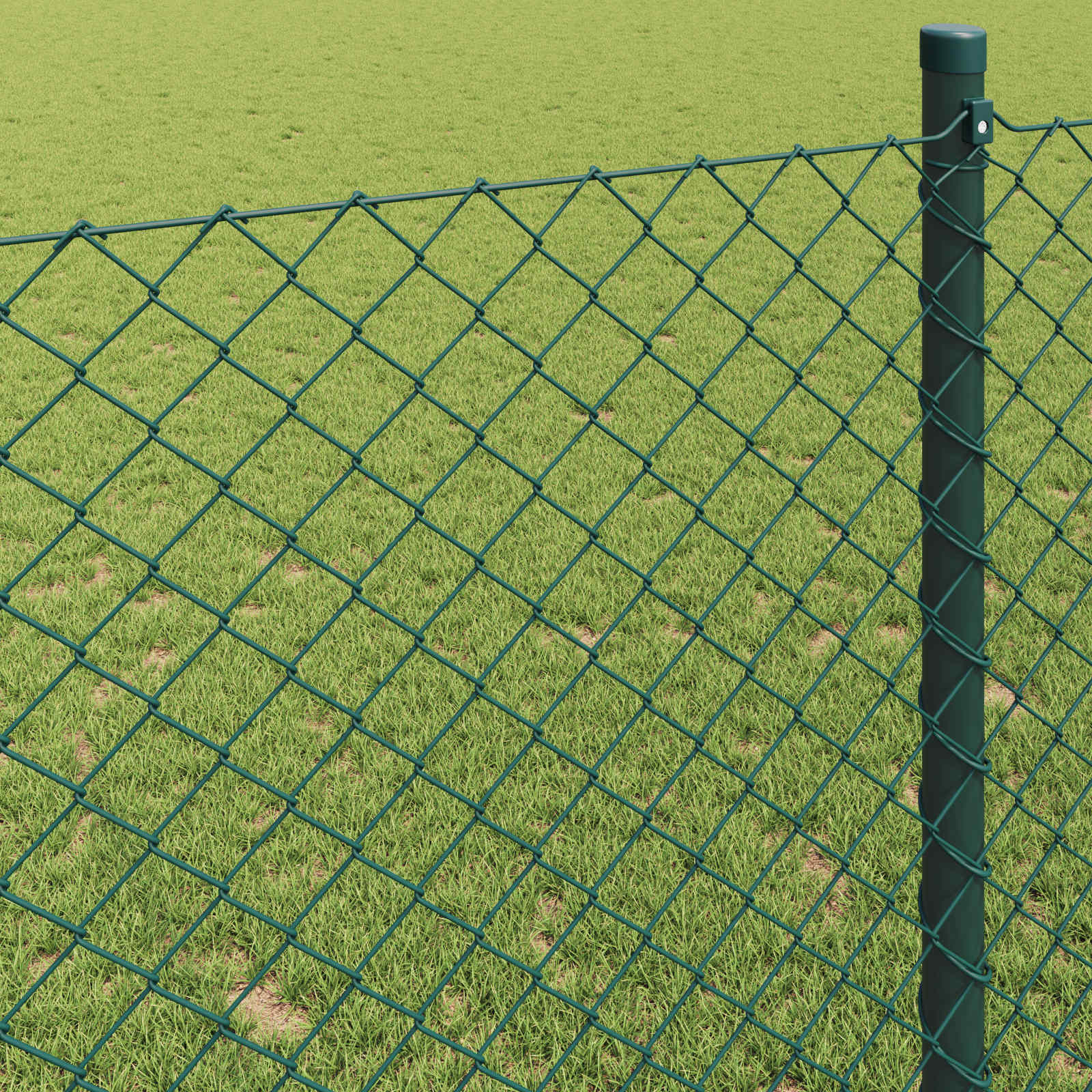 Ograda od lančane veze 10 x 0,8 m Čelik Zelena