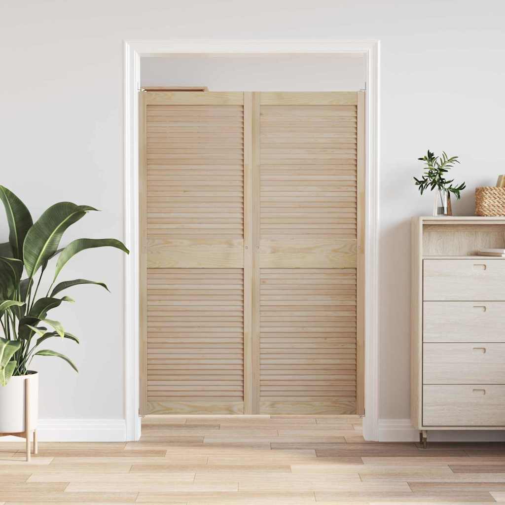 Ormarna vrata s vratima 2 pcs Prirodna 170 x 2,1 x 59,5 cm