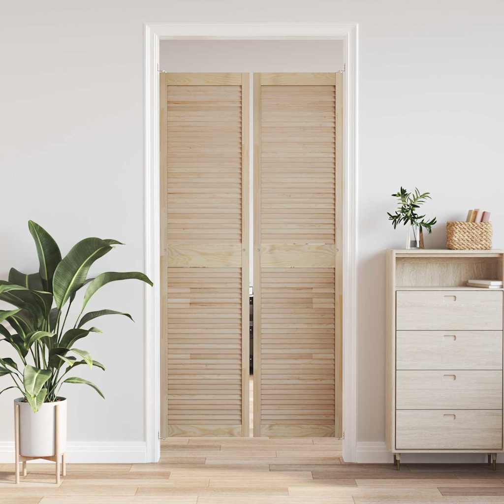 Ormarna vrata s vratima 2 pcs Prirodna 201 x 2,1 x 49,5 cm