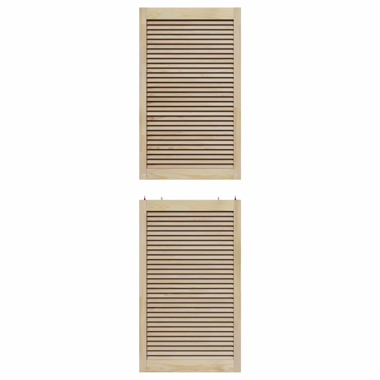 Ormarna vrata s vratima 2 pcs Prirodna 201 x 2,1 x 59,5 cm