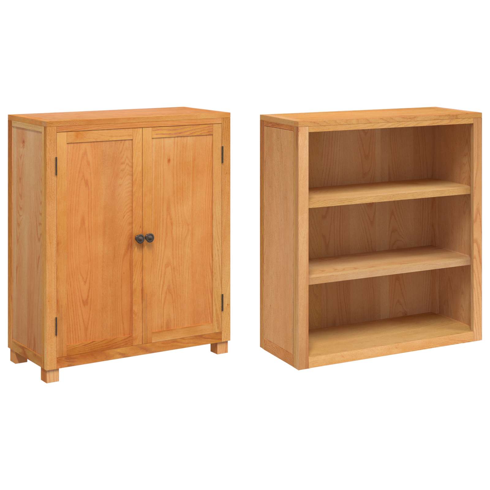 Set namještaja za pohranu 2 kom. Prirodna 80 x 35 x 185 cm