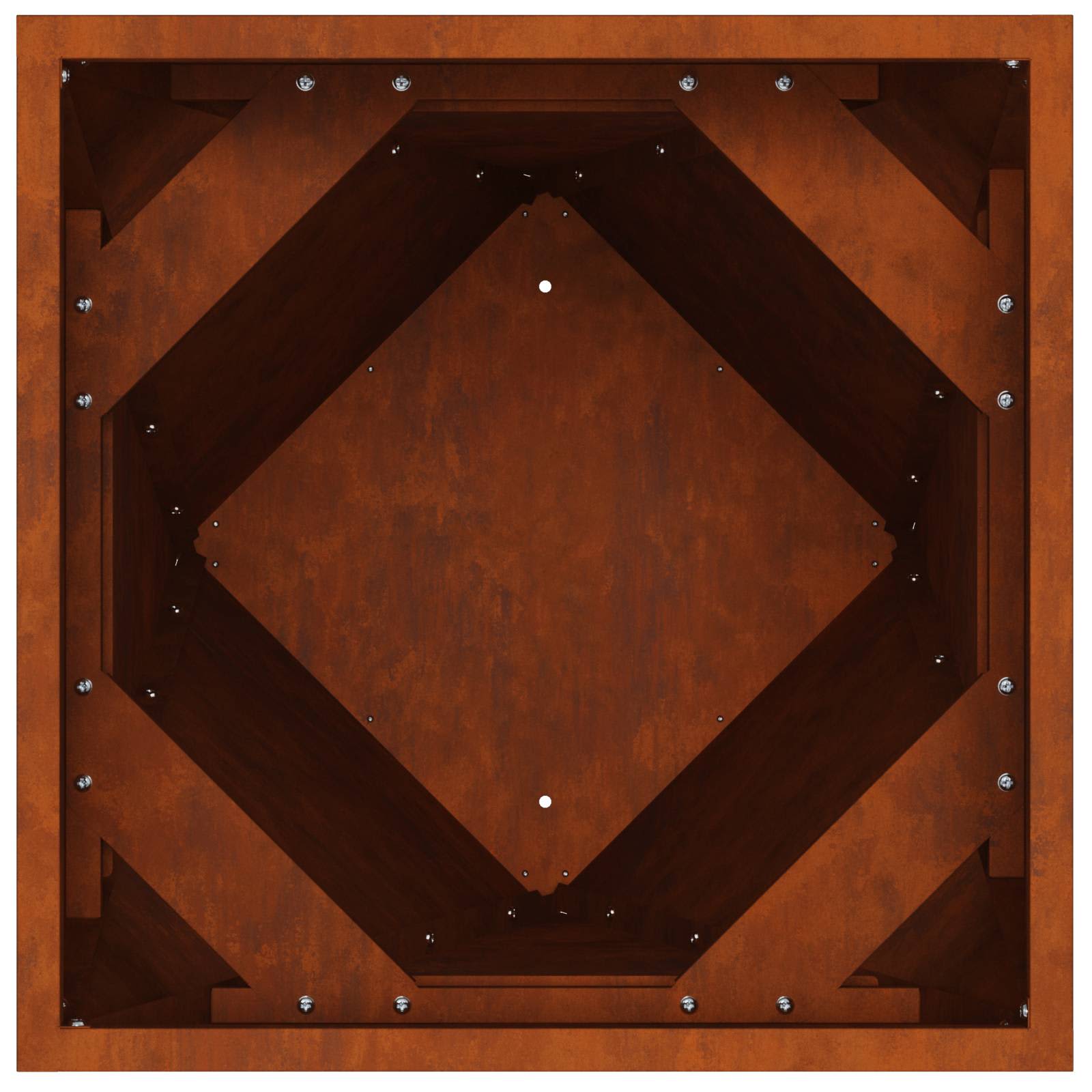 Sadilica 2 pcs Rđa 30 x 30 x 75 cm