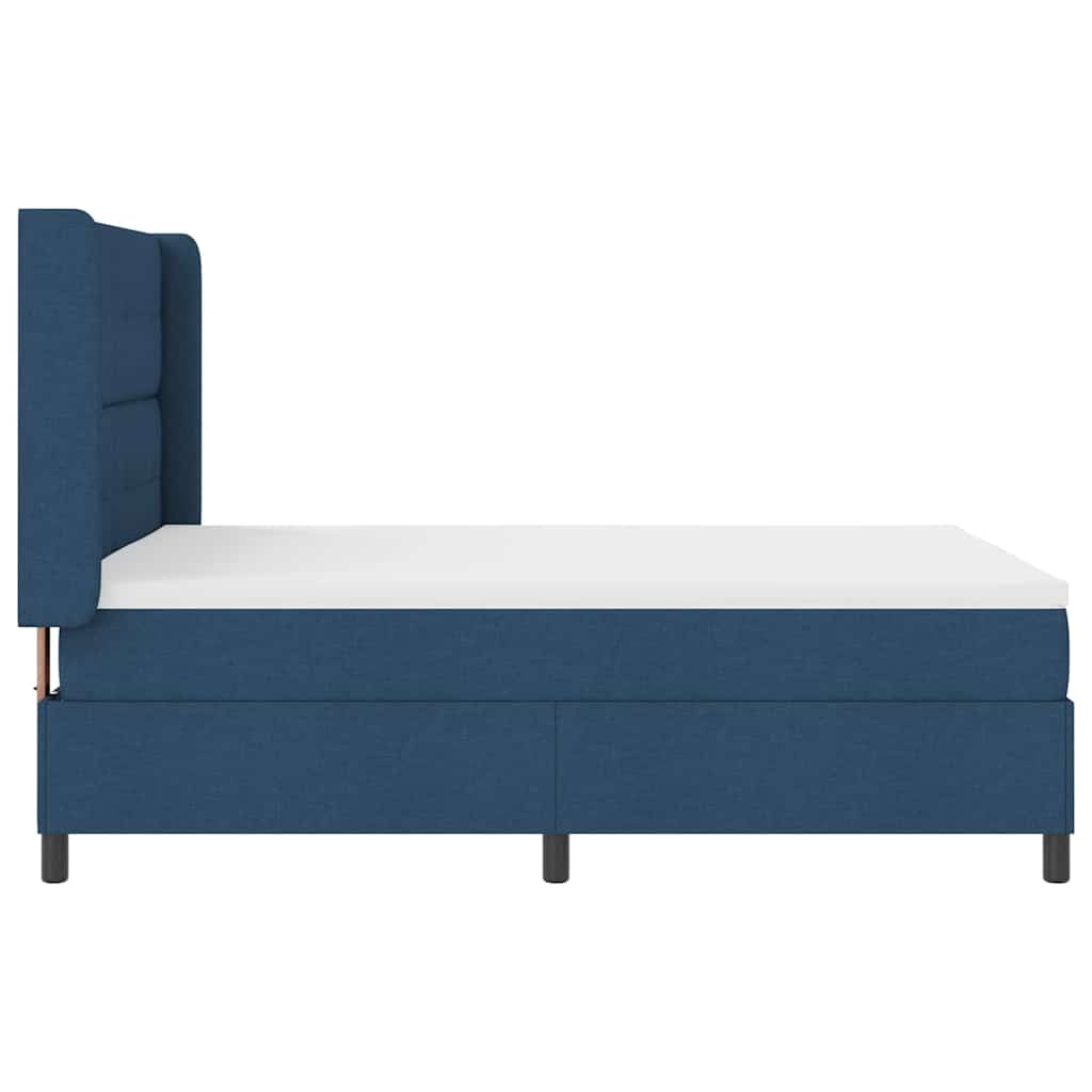 Krevet s opruga kutije s jastukom Plava 200 x 140 cm tkanina
