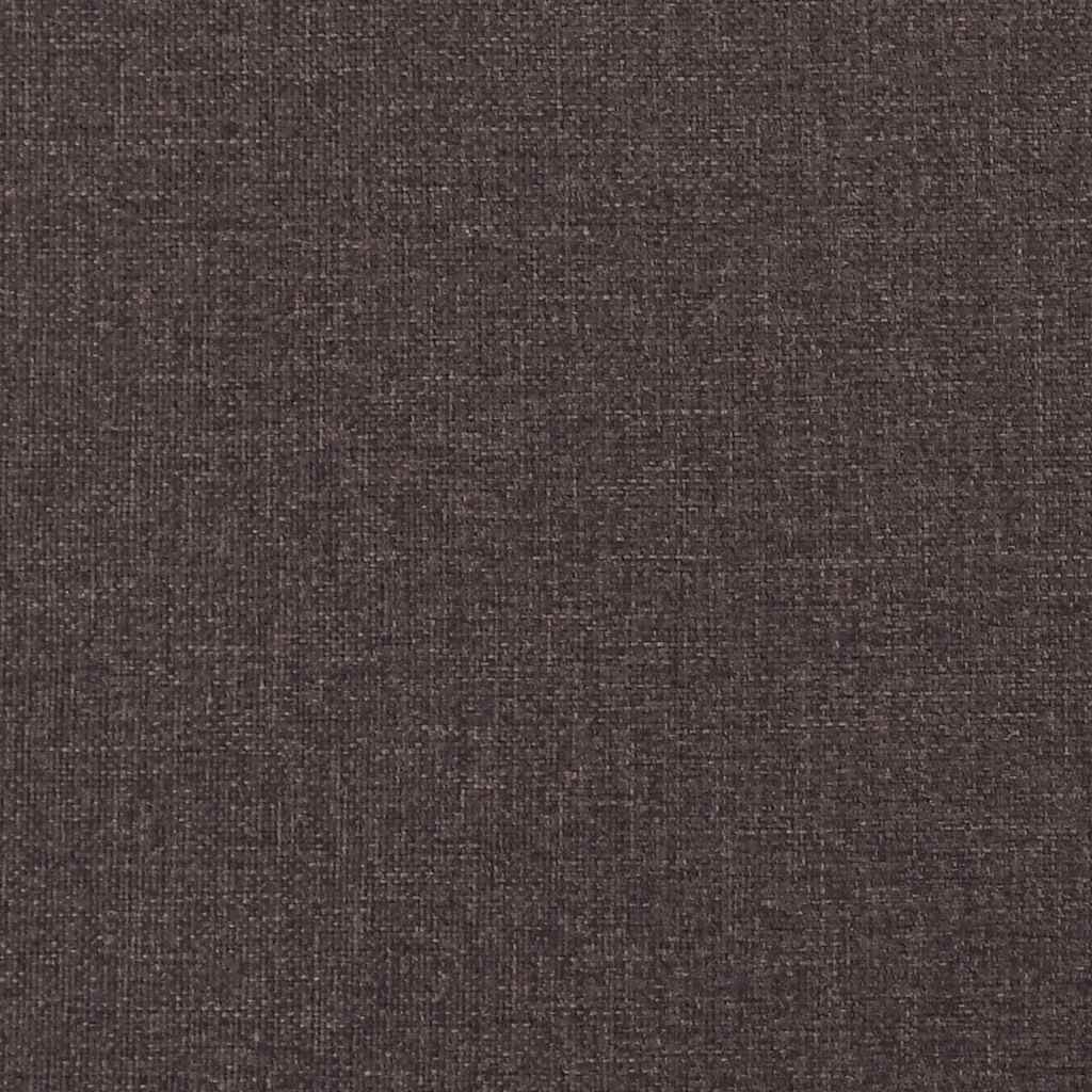 Krevet s opruga kutije s LED trakama Smeđa 200 x 200 cm tkanina