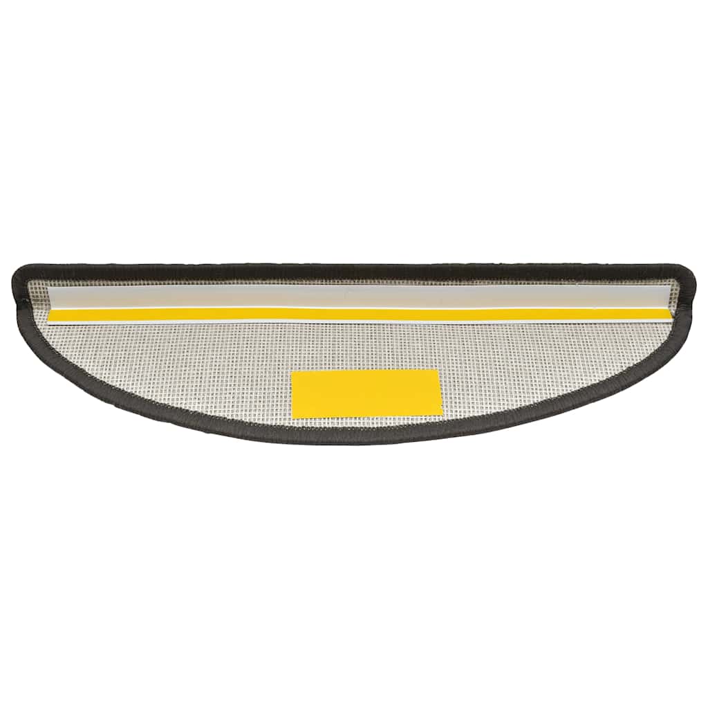 Prostirke za stepenice 30 kom 56x17x3 cm tamno sive poluokrugle