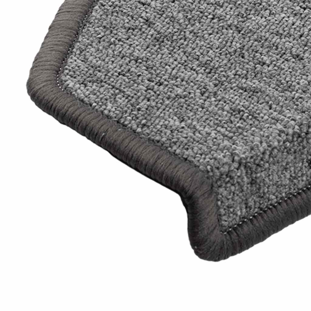 Prostirke za stepenice 20 kom 65x24x4 cm tamno sive poluokrugle velike