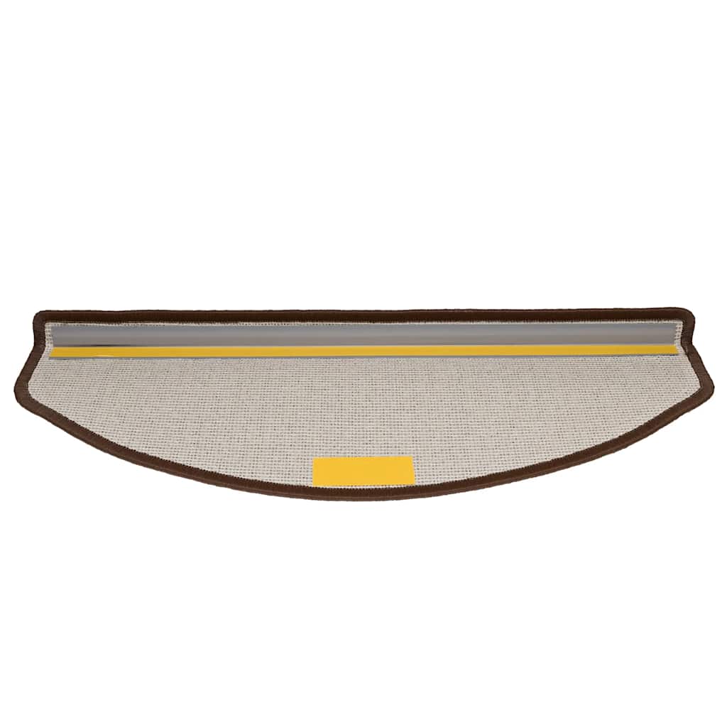 Prostirke za stepenice 20 kom 65x24x4 cm boje kave, poluokrugle, velike
