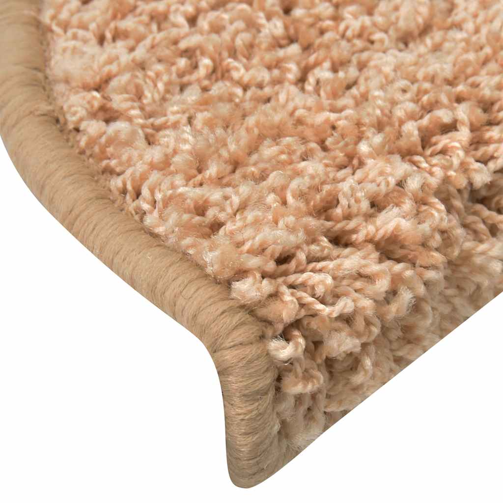 Prostirke za stepenice 30 kom 56x17x3 cm zlatne poluokrugle
