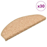Prostirke za stepenice 30 kom 65x21x4 cm zlatne poluokrugle velike