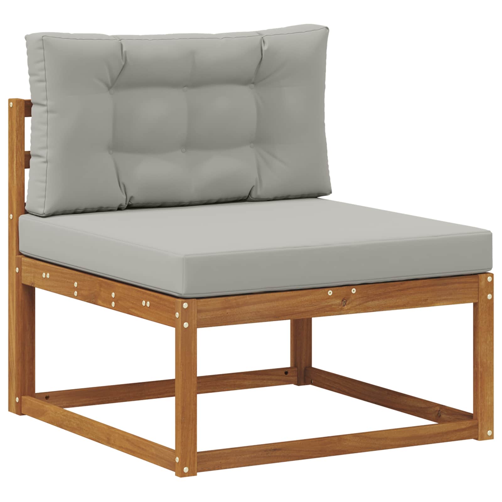 Set vanjskih sofa 5 pcs Prirodna i svijetlo siva