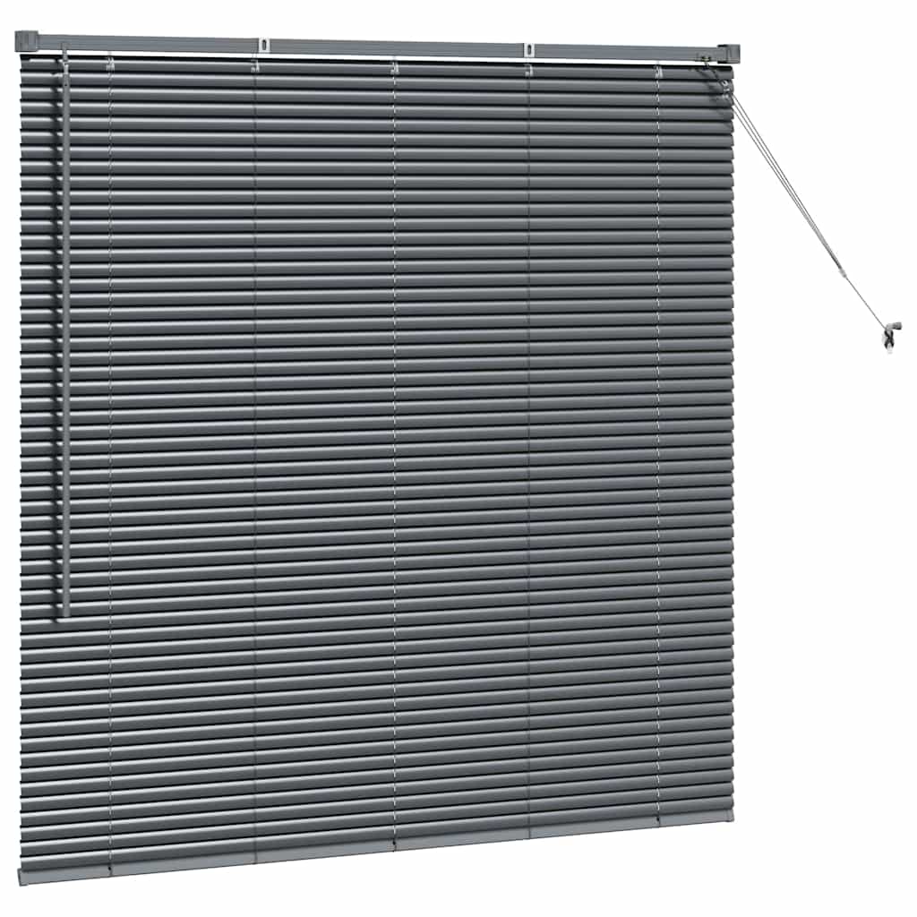 Venecijanski zastore Tamno siva 130 x 130 cm Aluminij