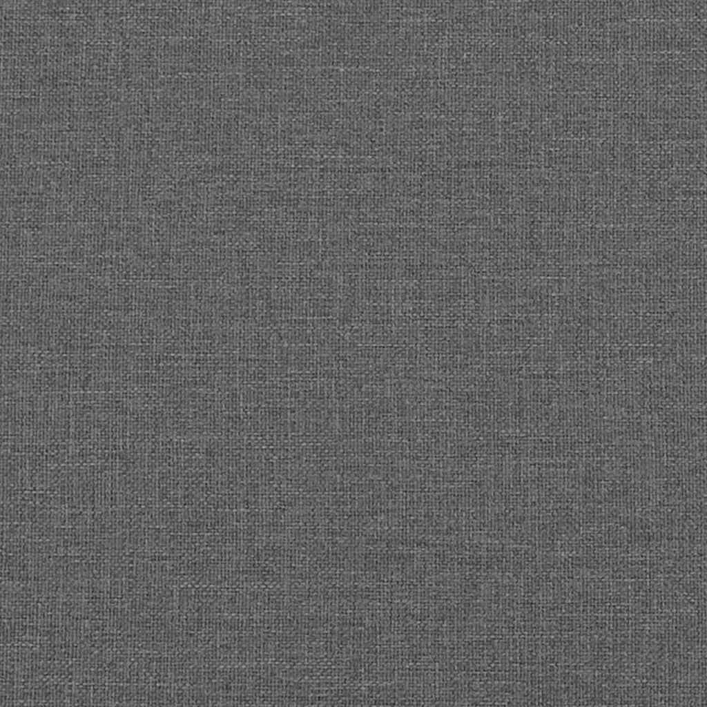 Krevet s od storage s madracem Tamno siva 193 x 203 cm tkanina