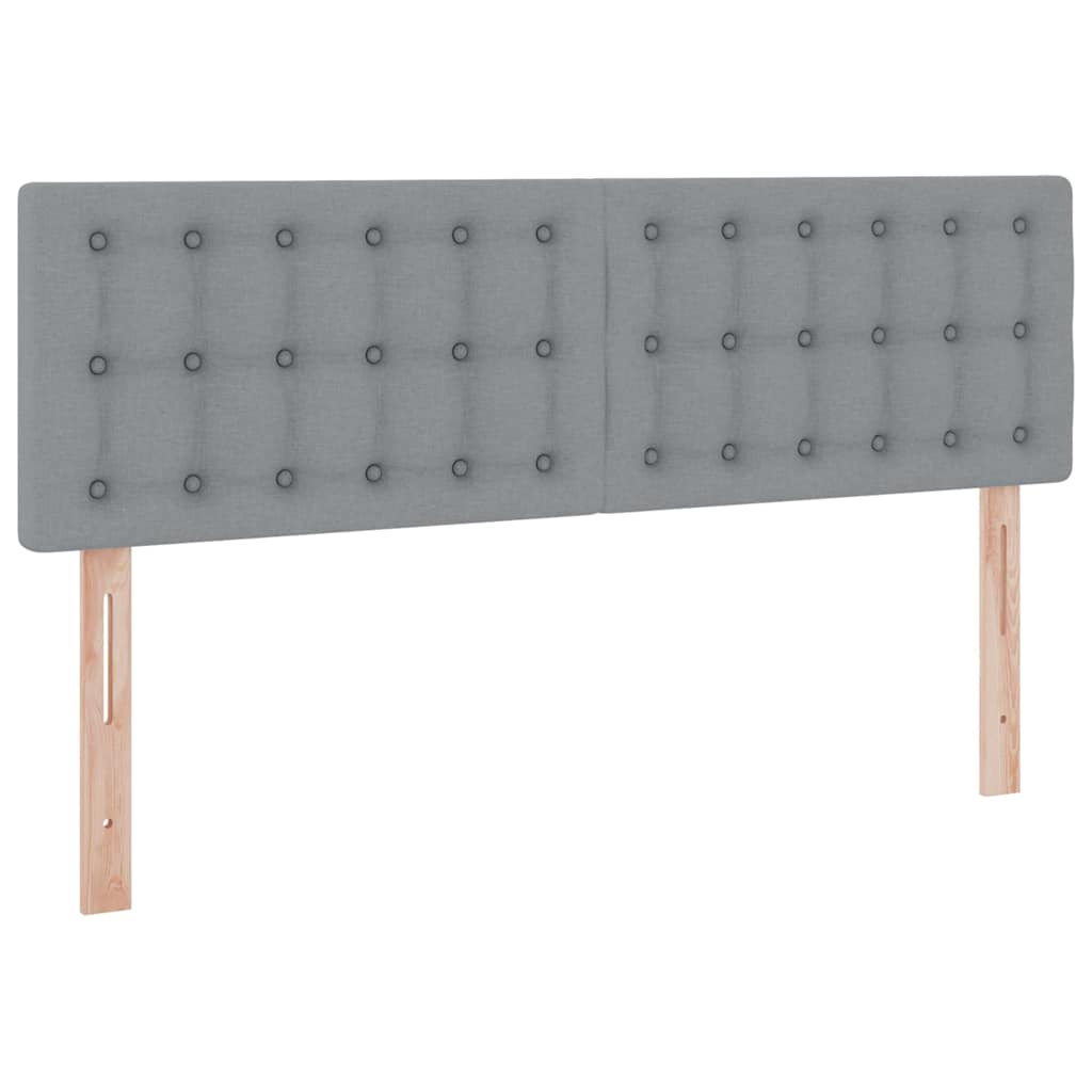 LED krevet za pohranu s madracem Svjetlosiva 140 x 200 cm