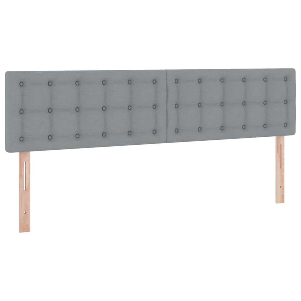 LED krevet za pohranu s madracem Svjetlosiva 160 x 200 cm