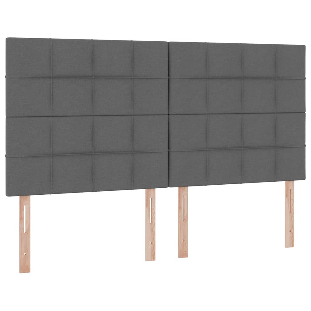 Krevet s od storage Tamno siva 180 x 200 cm Lažna koža