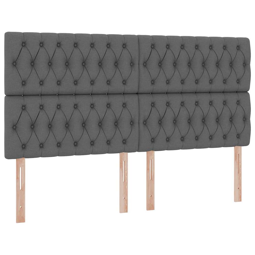 Krevet s od storage Tamno siva 180 x 200 cm Lažna koža