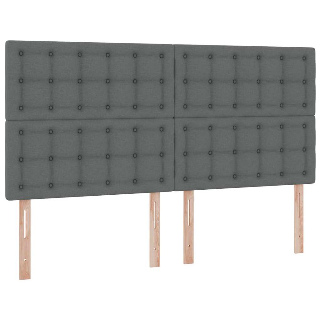 Krevet s od storage Tamno siva 180 x 200 cm Lažna koža