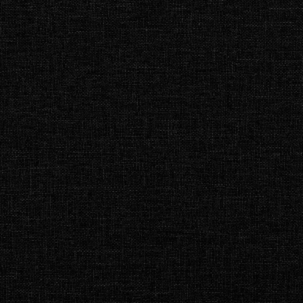 Krevet s od storage s uzglavljem Crna 180 x 200 cm Tkanina