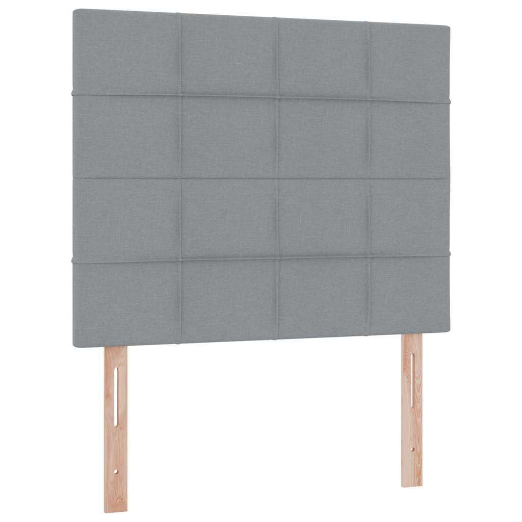 LED krevet za pohranu s madracem Svjetlosiva 120 x 200 cm