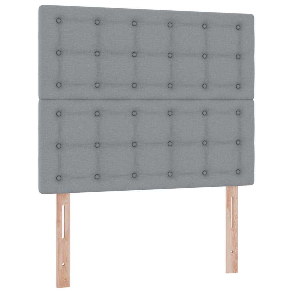 LED krevet za pohranu s madracem Svjetlosiva 120 x 200 cm