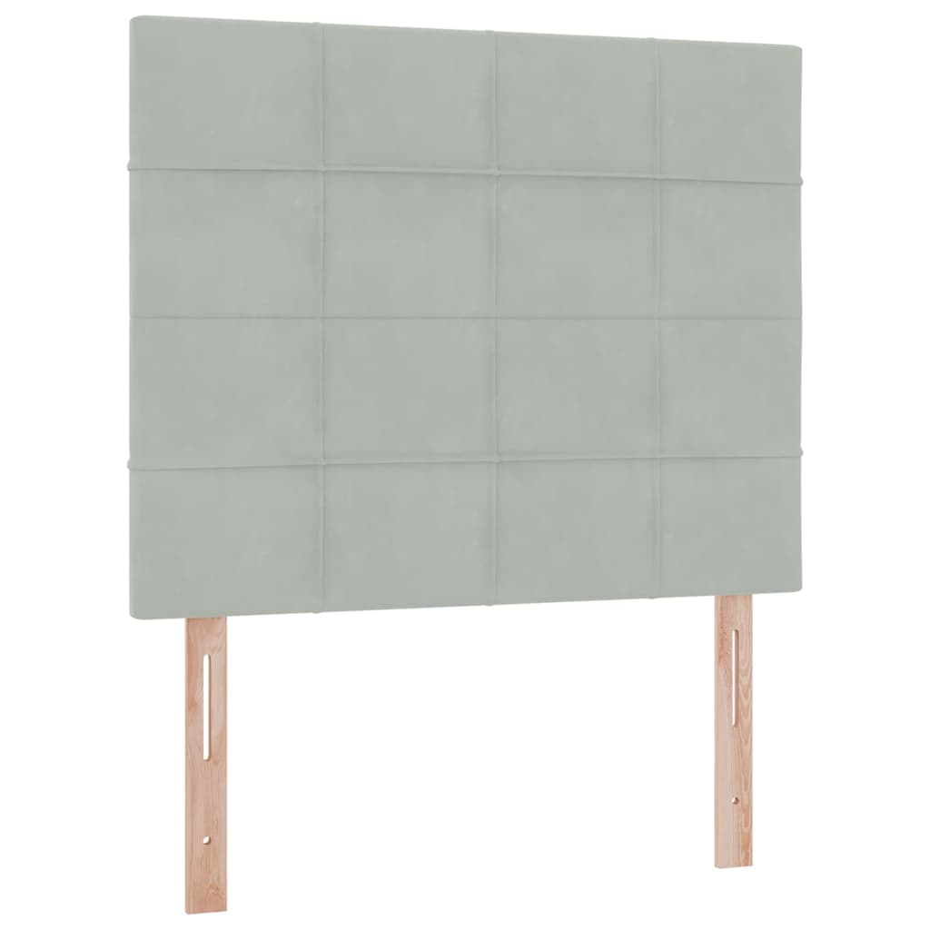 LED krevet za pohranu s madracem Svjetlosiva 120 x 200 cm