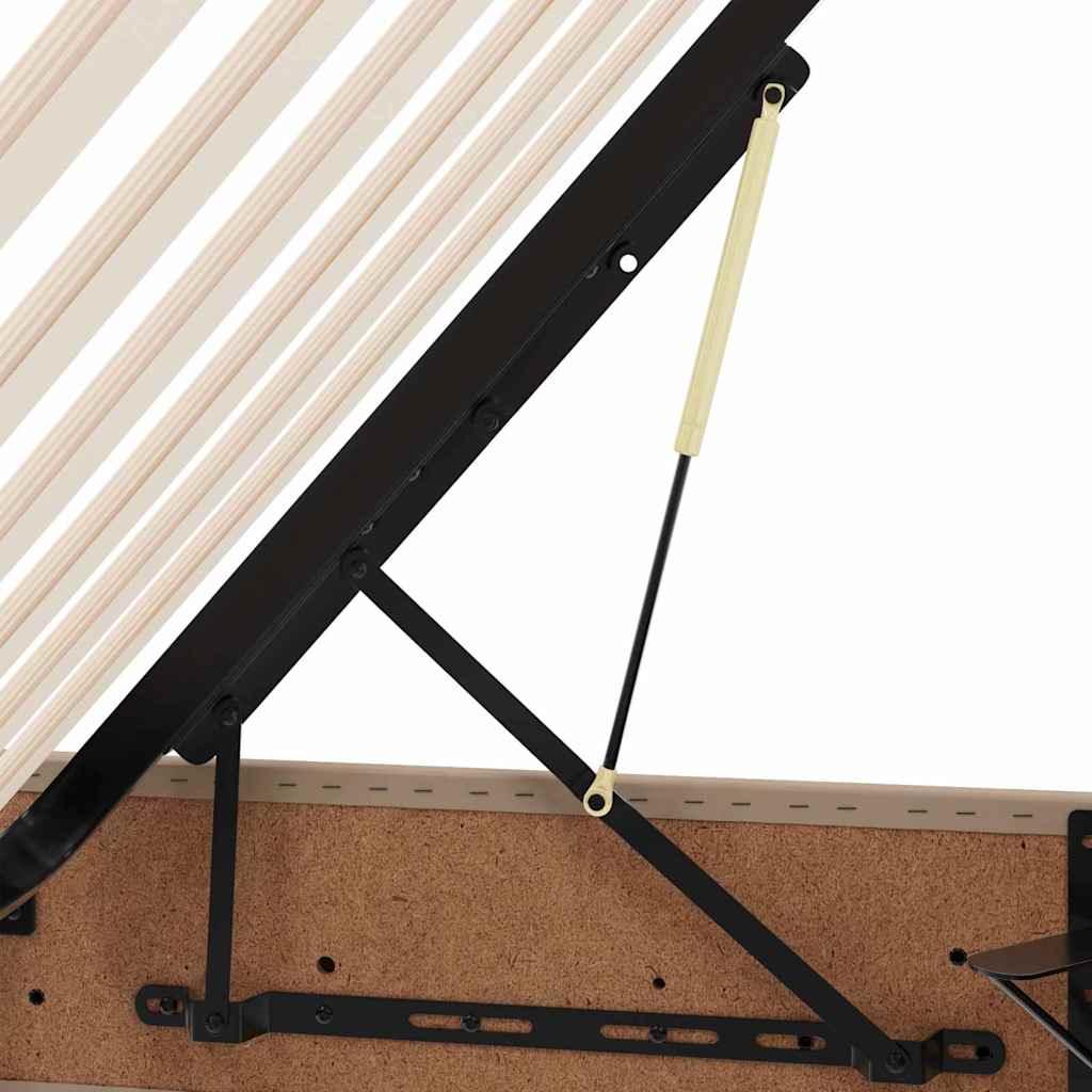 Krevet s prostorom za pohranu s LED-om Kapućino 200 x 200 cm