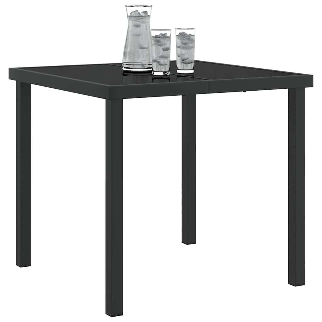 Stol za vrt Crna 80 x 80 x 73 cm Metal