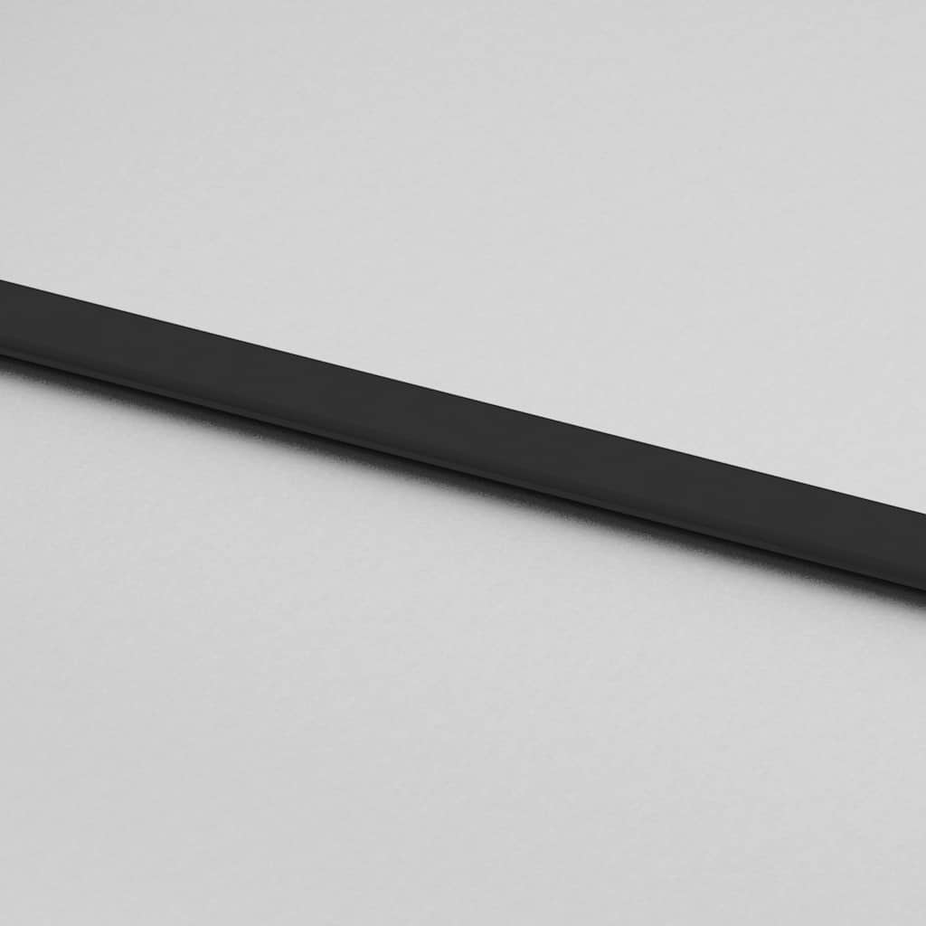 Klizna vrata s okovima crna 102,5x205 cm ESG staklo