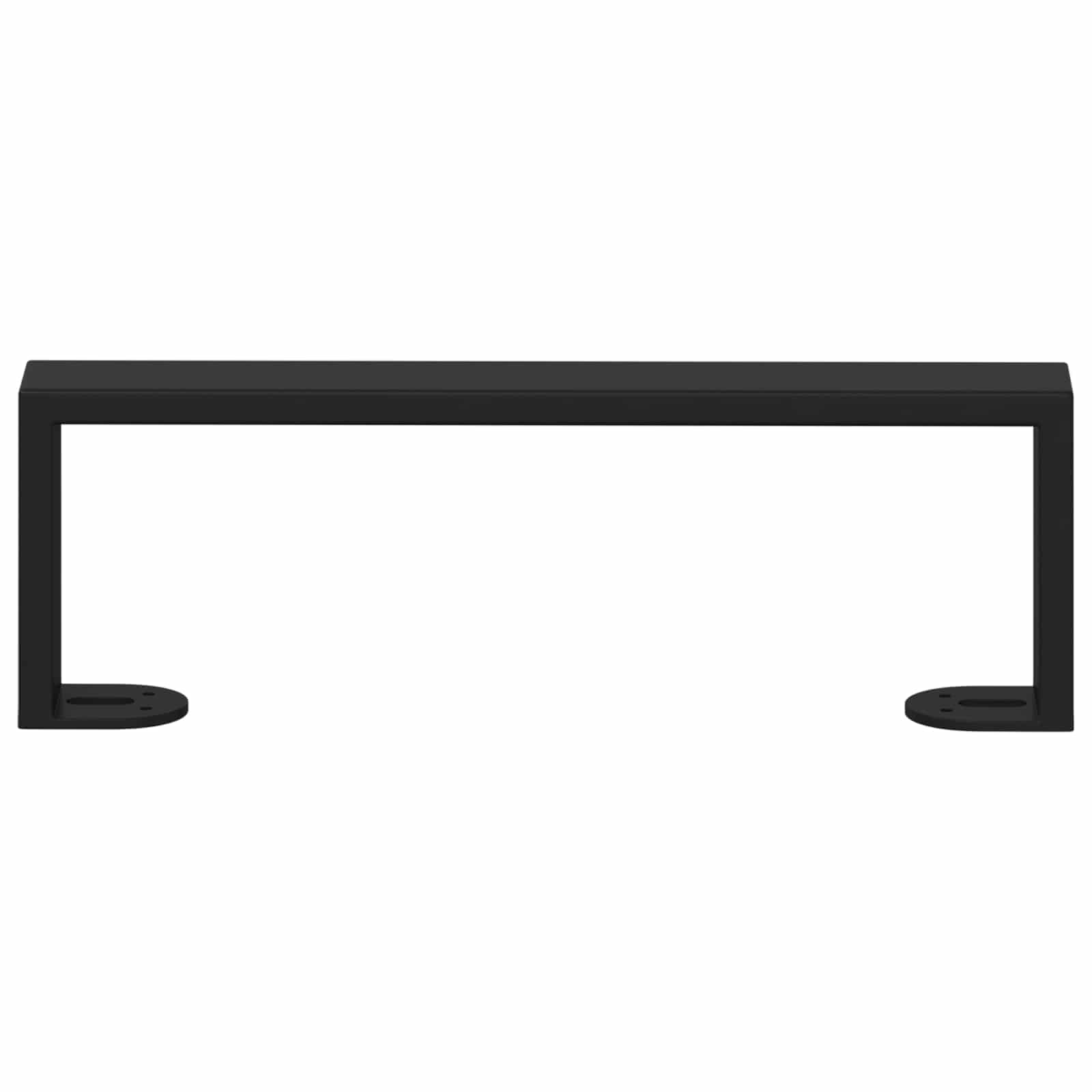 Noge namještaja 12 pcs Crna 311 x 40,5 x 100 mm Željezo