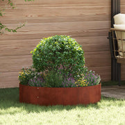 Prsten za saksiju 5 pcs Smeđa 80 x 80 x 20 cm