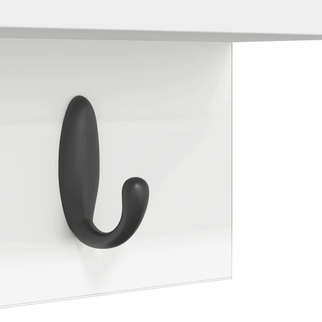 Vješalica za kapute na zidu Zidne Bijelo 40 x 10,5 x 18 cm