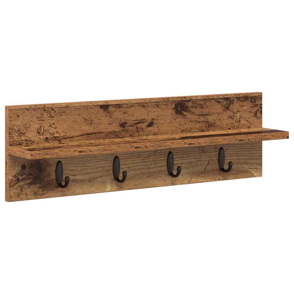 Vješalica za kapute na zidu Zidne Staro drvo 60 x 10,5 x 18 cm