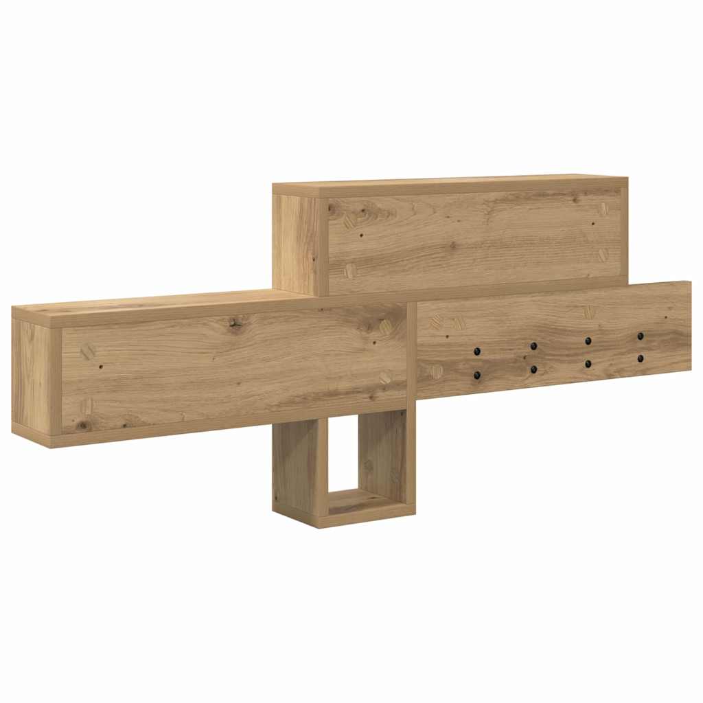 Vješalica za kapute na zidu Umjetnički hrast 100 x 12 x 43,5 cm