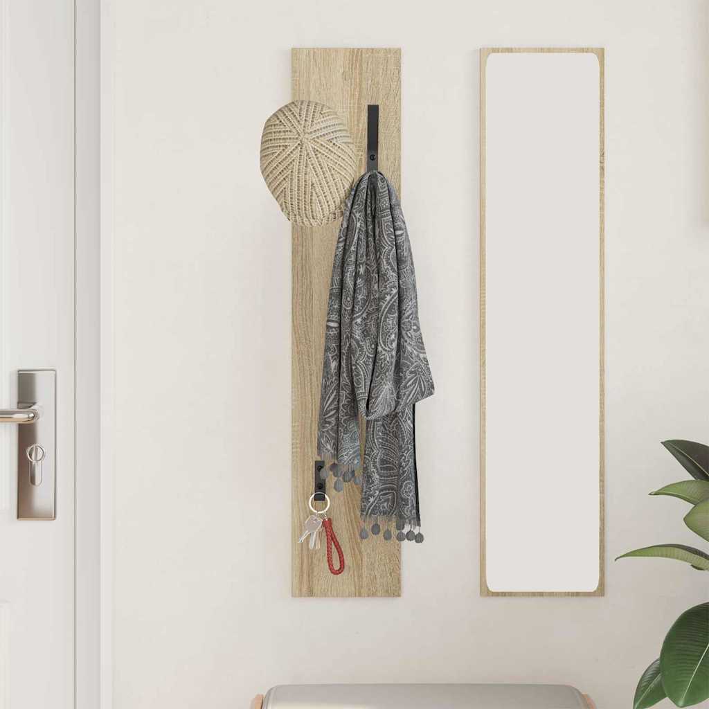 Vješalica za kapute na zidu sonoma hrast 20 x 1.5 x 100 cm