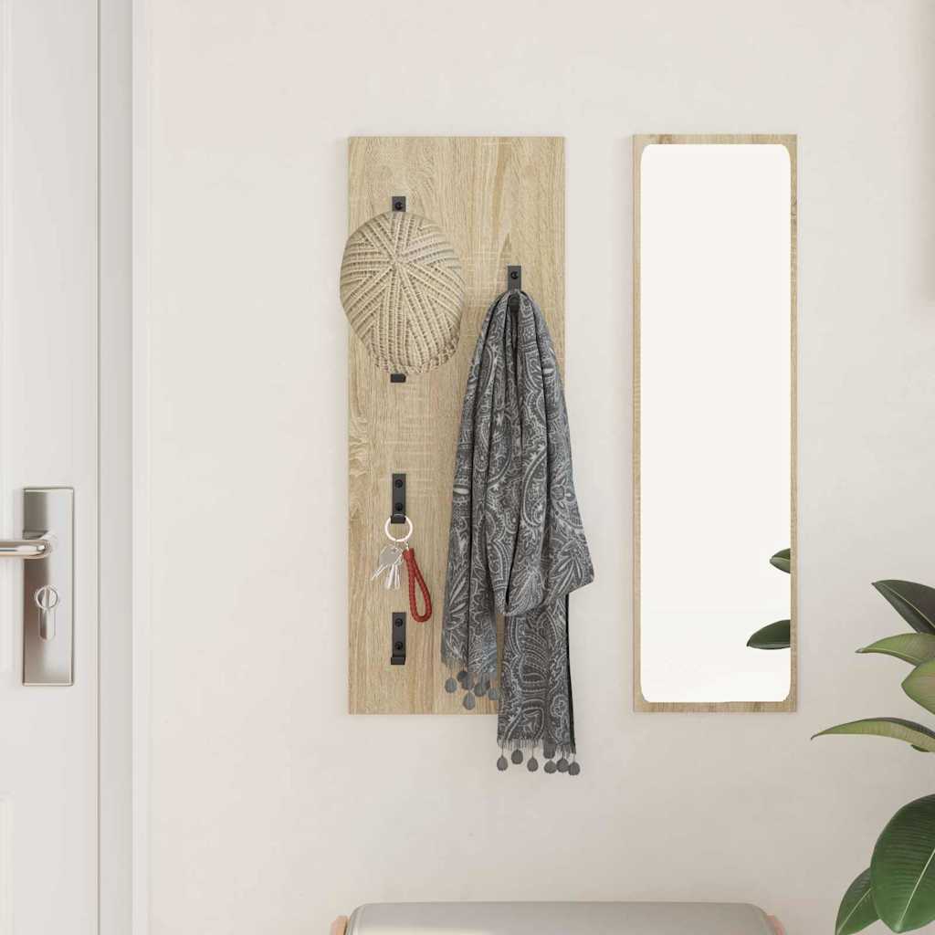 Vješalica za kapute na zidu Zidne Sonoma hrast 30 x 1,5 x 80 cm