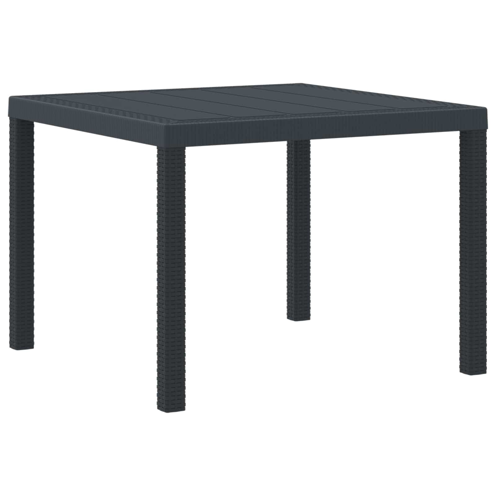 Stol za vrt Antracit 100 x 100 x 73 cm poliratan
