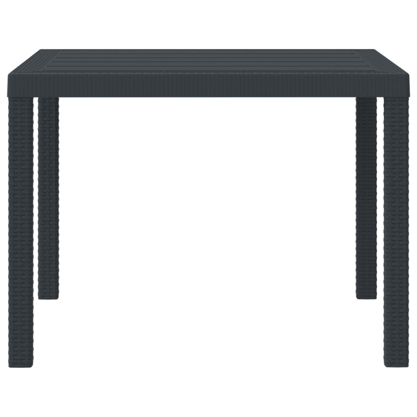 Stol za vrt Antracit 100 x 100 x 73 cm poliratan